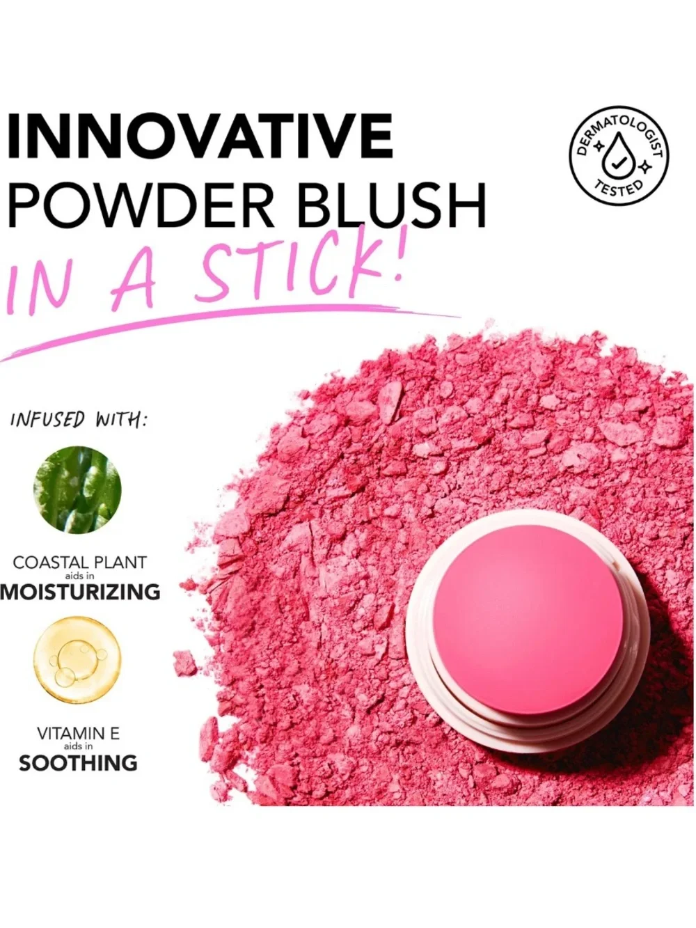 POLITE SOCIETY POLITE POPS POWDER BLUSH STICK;—LONDON